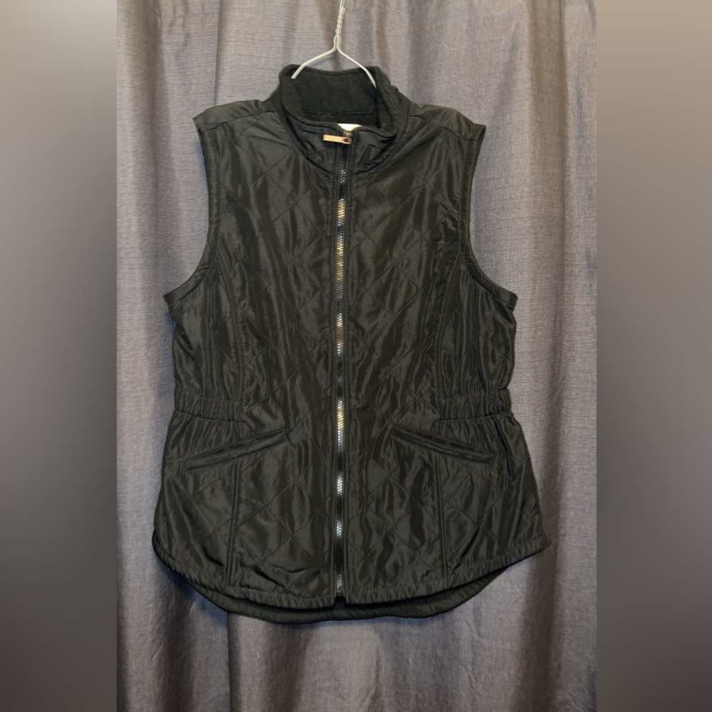 Black Quilted Vest